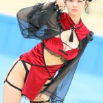 【写真特集】後藤まつり（アイテムはてるてるのみ）、セクシーチャイナコスで際立つ透明肌！＜近代麻雀水着祭2023＞