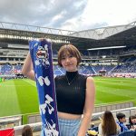 藤澤響花、サッカー日本代表戦を観戦！三苫薫選手のタオル手に全力応援