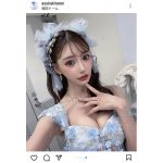 明日花キララ、ふっくらバストに釘付け！「リアルお姫さま」なドレス姿を披露