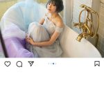 最上もが、トレードマークの金髪を封印で美しい肌見せドレス姿を公開！