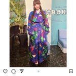 中川翔子、「この日の衣装かわいすぎ」ド派手な猫柄衣装を公開！