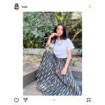 Koki,、黒髪サラリ。白T×プリーツスカートで夏コーデ披露！