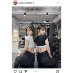 前田希美、美腰見せつけのトレーニングウェア姿で釘付けに！