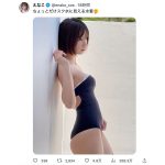 えなこ、スク水風水着で魅惑的な美ボディラインで悩殺！