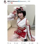 姫野ひなの（#Mooove!）、太もも見せ巫女風コスに「刺激が強い」「可愛くて失神」とファン悶絶