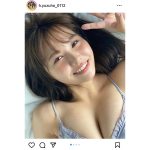 NMB48・本郷柚巴、寝そべりオフショットで飛び出す豊満バスト！