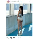 Juice=Juice・稲場愛香、ビキニ姿で振り向きセクシー美脚全開！