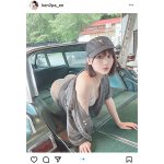 けんけん、嵐を呼ぶグラビア撮影で桃尻美ライン見せつけ！「神ボディ」と大絶賛