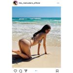 元櫻坂46・松平璃子、砂浜で見せる美ヒップラインに「すごぉぉい！」「控えめにサイコーです」と歓喜の声