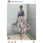 森山みなみアナ、透け感スカートをひらり！モーニングショーコーデに歓喜の声ぞくぞく！
