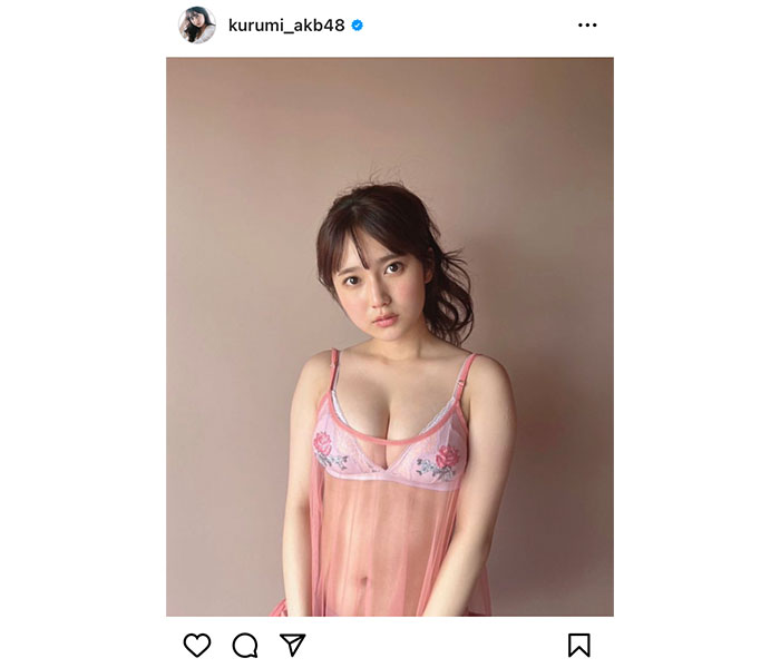 AKB48・鈴木くるみ、艶っぽ水着姿のオフショット公開！「週プレ」に早くもカムバック
