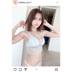 桃月なしこ、白レース下着で魅せるヘルシー肉体美