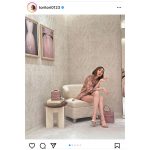 トリンドル玲奈、美脚大胆披露の肌見せコーデを披露