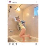 最上もが、「久しぶりに水着きた！」黄色の水着で美ボディ披露