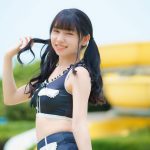 【写真特集】早川真由、メロウデザインなハイウエストビキニでKawaiiコーデ！＜チャンスプール撮影会 in アマゴーラ＞