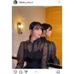 宮脇咲良、肩が透ける黒色お姫さまコーデにファン大熱狂！「ほんとにかわいいすべてが大優勝」と歓喜の声