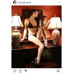 フミカ「お気に入りの写真をどうぞ」、黒ビキニで大人の色気ムンムン