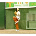 山谷花純、人生初の始球式はワンバンで悔しさ全開も 「新しい感覚を味わうことが出来た貴重な1日」