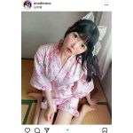 真っ白なキャンバス・小野寺梓、浴衣姿の上目づかいショットで誘惑！「和室の楽屋で大和なでしこおった」とファン歓喜