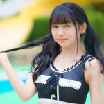 【写真特集】早川真由、メロウデザインなハイウエストビキニでKawaiiコーデ！＜チャンスプール撮影会 in アマゴーラ＞