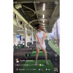 ゴルフインフルエンサー・藤澤響花、スイング終えてニッコリと微笑み！「最後の笑顔にやられました」とファン歓喜の声