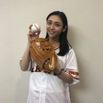 山谷花純、人生初の始球式はワンバンで悔しさ全開も 「新しい感覚を味わうことが出来た貴重な1日」