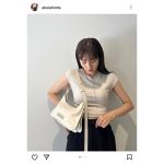 堀田茜、ウエストちらりなコーディネートで抜群のスタイルを披露！
