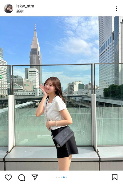 いしかわなつみ、白T×短パンのラフコーデで美脚スラリ「脚綺麗ですね」「コーデ似合ってる！」とファン歓喜