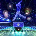 【横浜DeNAベイスターズ】200機のドローンが横浜の夜空に空飛ぶ列車を描く！ハマスタ試合後に「STAR☆NIGHT FANTASY」開催