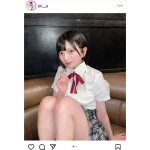 姫野ひなの（#Mooove!）、デコ出し×太もも×制服のご褒美ショットにファン歓喜