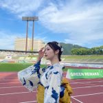 SKE48・北野瑠華、横顔美人な浴衣姿で魅せる健康肌