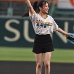 NMB48・川上千尋、始球式でノーバン投球「届いて良かった」