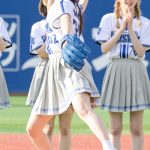 【写真特集】≠ME・蟹沢萌子「ちょっと悔しい」、しなやかなフォームで速球を投げハマスタを沸かす！＜横浜DeNAベイスターズ＞