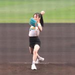 NMB48・川上千尋、始球式でノーバン投球「届いて良かった」