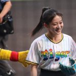 NMB48・川上千尋、始球式でノーバン投球「届いて良かった」