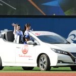 【写真特集】≠ME・櫻井もも、セレモニアルピッチでハマスタに大きな放物線を描く！＜横浜DeNAベイスターズ＞