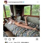 長澤茉里奈、ベットでくつろぎ美脚見せつけ！