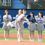 【写真特集】≠ME・永田詩央里、大きく振りかぶりワンバン！セレモニアルピッチで剛腕投手の風格を見せる＜横浜DeNAベイスターズ＞