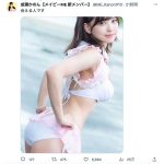 成瀬かのん（メイビーME）、白ビキニで魅せる美ヒップで釘付けに！