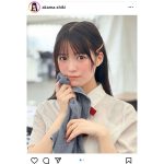 赤間四季（#Mooove!）、まるで野球部のマネージャー！制服姿で汗を拭く姿に反響ぞくぞく