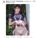 桜井もも（ミライサガシ）、メイド衣装をめくると・・・？