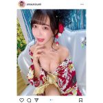 #2i2・天羽希純、美バスト＆太ももまる見えな着崩し浴衣で誘惑