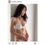 小日向ゆか、純白ランジェリーで魅せるふっくらバスト＆復帰割れボディ