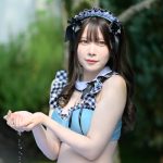 【写真特集】乃街まの、メイド風ビキニ衣装を可憐に着こなし!<Couleur Clarity撮影会>
