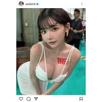 ハラハラする瞬間!深田えいみ、伝説級おっぱい披露!谷間にクギ付け!!