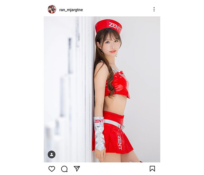松田蘭、コスチューム姿で登場!チラ見せ太ももに「可愛すぎてキュン」