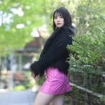 【写真特集】2022ベストオブミス千葉ファイナリスト・松山智香さん、美脚際立つピンクのレザーミニスカートで個性派ファッション披露！