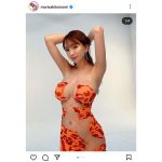 森咲智美、ほぼ裸!変形ビキニショットでファン瞬殺!太陽の女神降臨!