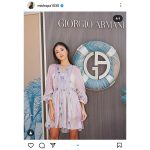 みちょぱ、ミニワンピからのぞく健康的な美脚でファンを瞬殺!「洋服の雰囲気違っても可愛いですね」ファン絶賛!