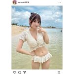 黒嵜菜々子（Peel the Apple）、ヘルシーなくびれラインを披露した水着姿を公開！「えぐかわいい」と歓喜の声殺到